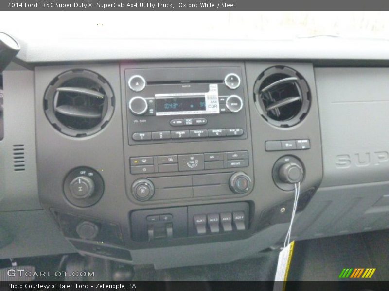 Oxford White / Steel 2014 Ford F350 Super Duty XL SuperCab 4x4 Utility Truck