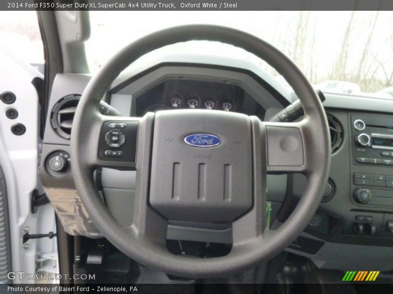 Oxford White / Steel 2014 Ford F350 Super Duty XL SuperCab 4x4 Utility Truck