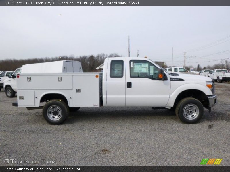 Oxford White / Steel 2014 Ford F350 Super Duty XL SuperCab 4x4 Utility Truck