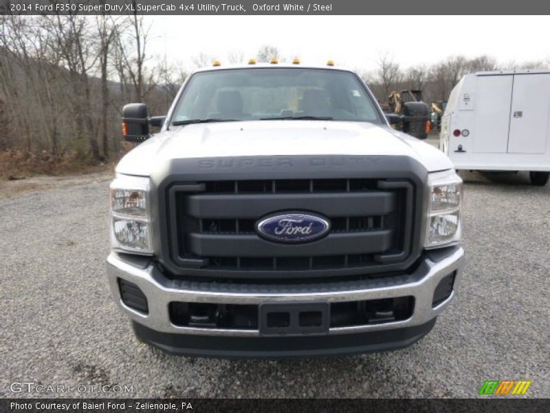 Oxford White / Steel 2014 Ford F350 Super Duty XL SuperCab 4x4 Utility Truck