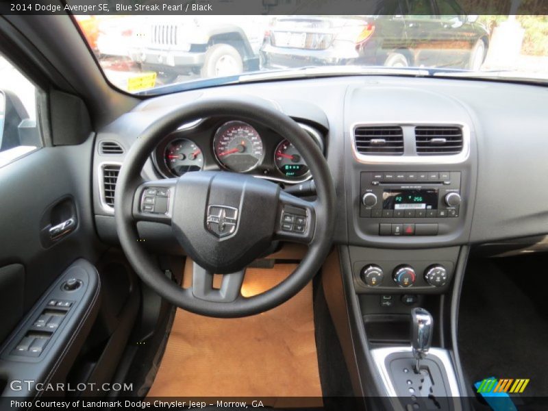 Blue Streak Pearl / Black 2014 Dodge Avenger SE