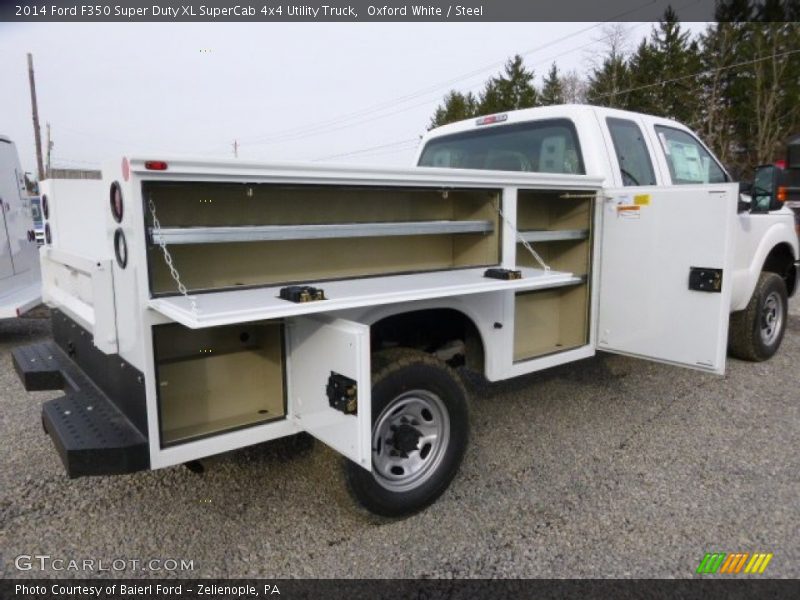Oxford White / Steel 2014 Ford F350 Super Duty XL SuperCab 4x4 Utility Truck