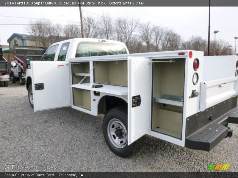 Oxford White / Steel 2014 Ford F350 Super Duty XL SuperCab 4x4 Utility Truck