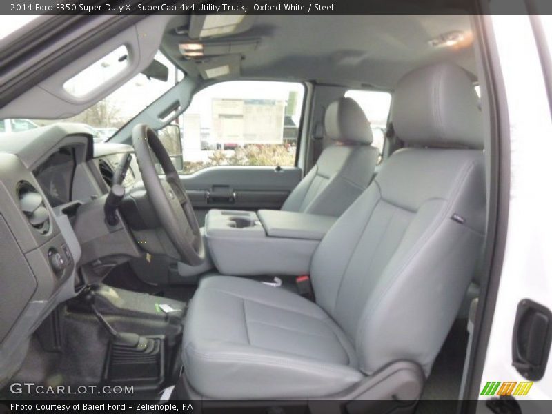Oxford White / Steel 2014 Ford F350 Super Duty XL SuperCab 4x4 Utility Truck