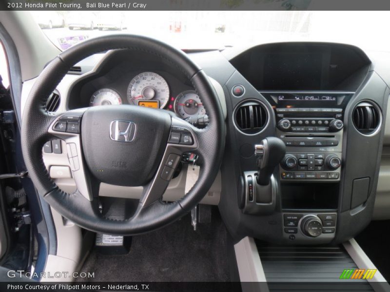 Bali Blue Pearl / Gray 2012 Honda Pilot Touring