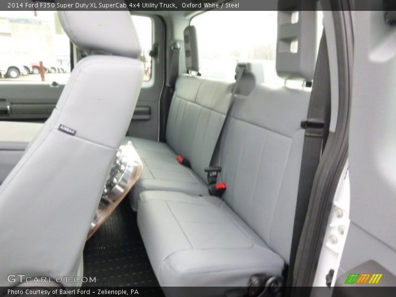 Oxford White / Steel 2014 Ford F350 Super Duty XL SuperCab 4x4 Utility Truck