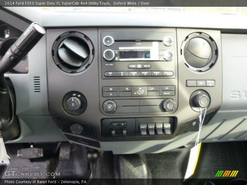 Oxford White / Steel 2014 Ford F350 Super Duty XL SuperCab 4x4 Utility Truck