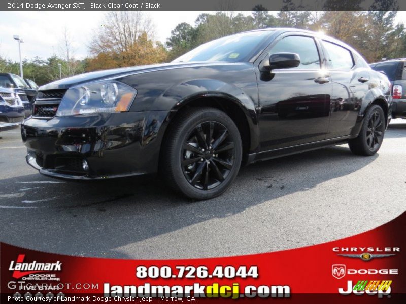 Black Clear Coat / Black 2014 Dodge Avenger SXT