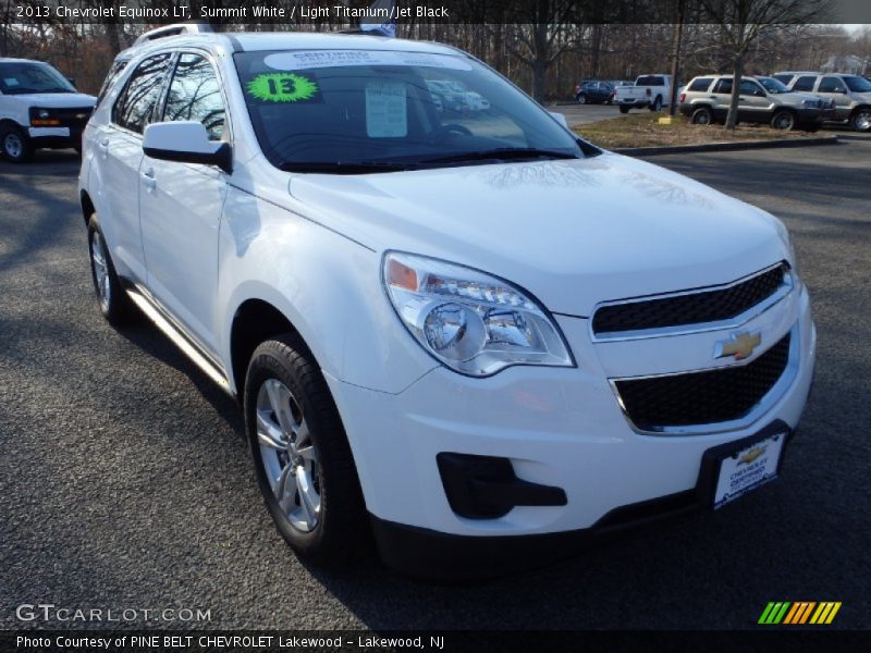 Summit White / Light Titanium/Jet Black 2013 Chevrolet Equinox LT