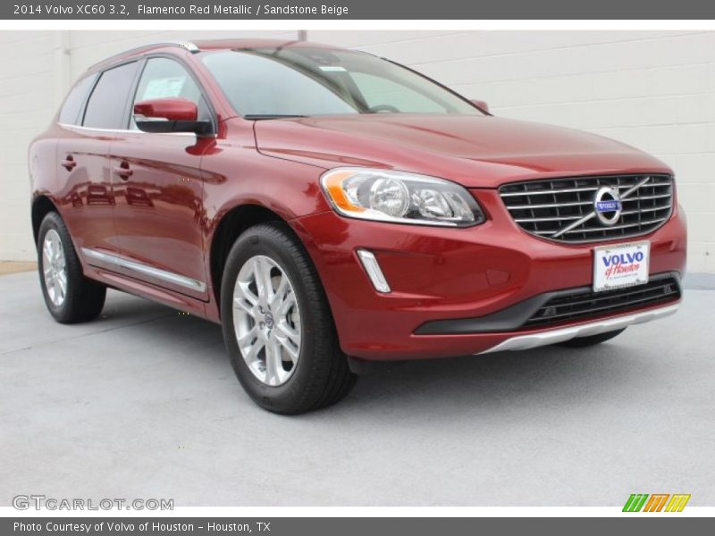 Flamenco Red Metallic / Sandstone Beige 2014 Volvo XC60 3.2