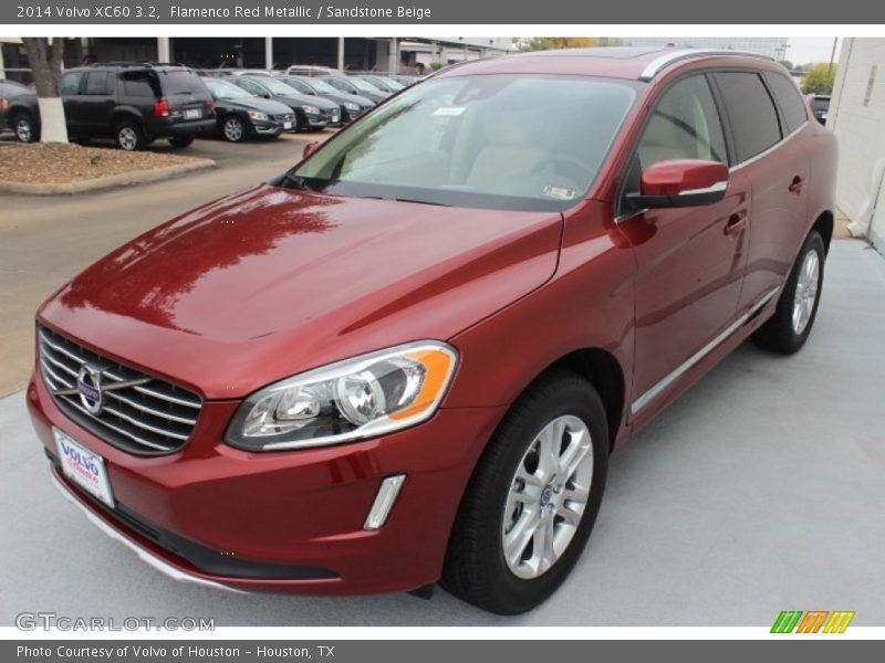 Flamenco Red Metallic / Sandstone Beige 2014 Volvo XC60 3.2