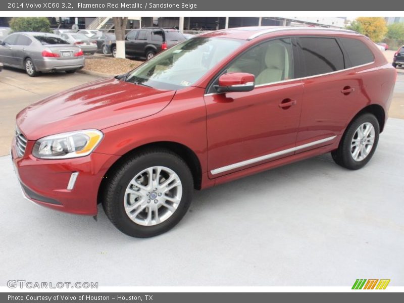 Flamenco Red Metallic / Sandstone Beige 2014 Volvo XC60 3.2