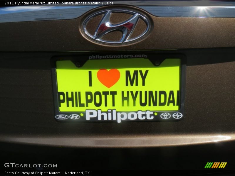 Sahara Bronze Metallic / Beige 2011 Hyundai Veracruz Limited