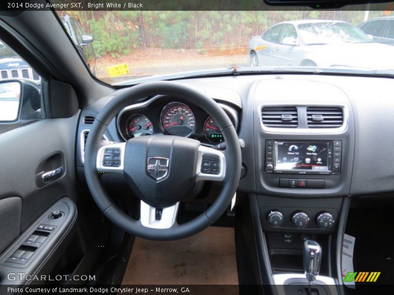 Bright White / Black 2014 Dodge Avenger SXT