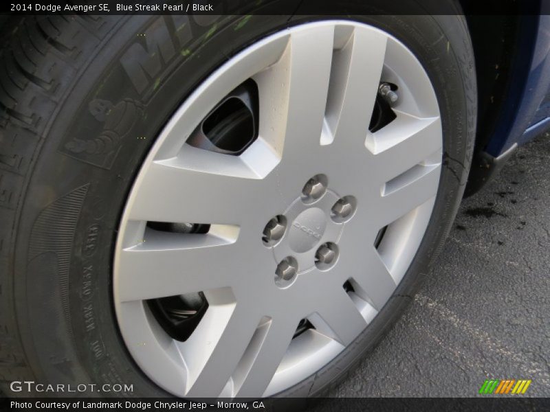 Blue Streak Pearl / Black 2014 Dodge Avenger SE