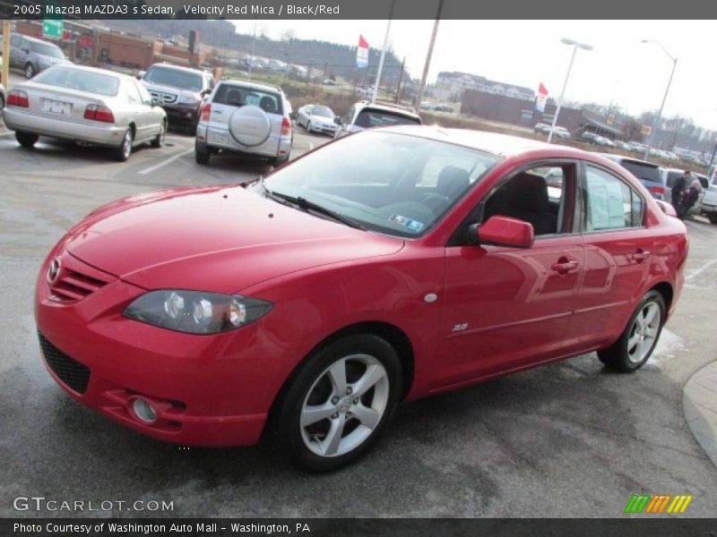 Velocity Red Mica / Black/Red 2005 Mazda MAZDA3 s Sedan