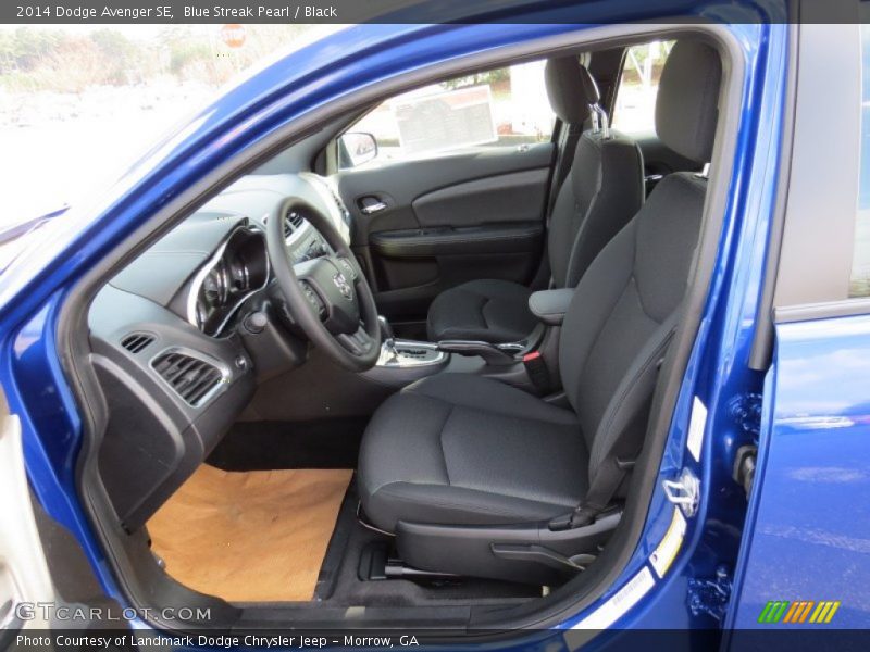 Blue Streak Pearl / Black 2014 Dodge Avenger SE