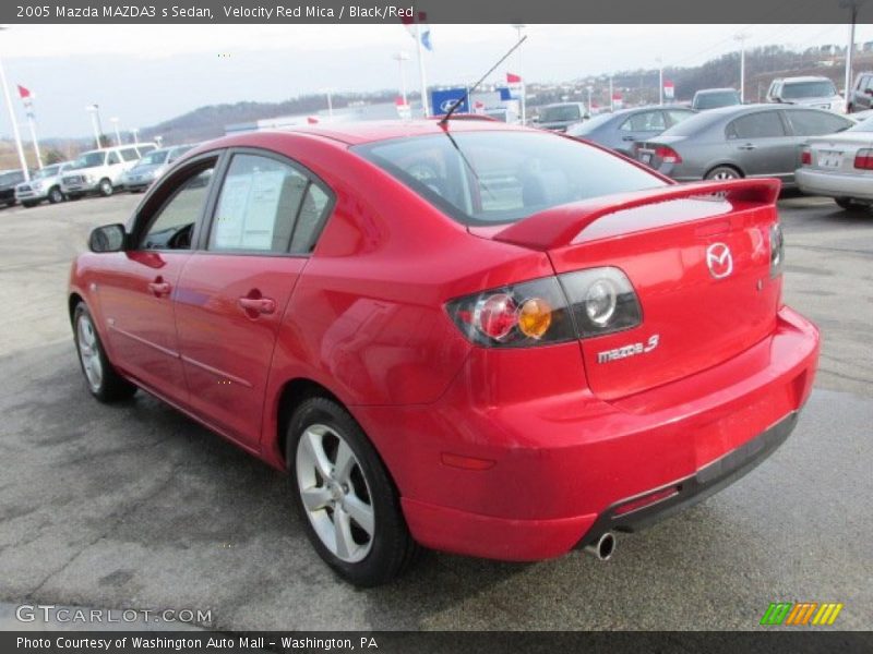 Velocity Red Mica / Black/Red 2005 Mazda MAZDA3 s Sedan