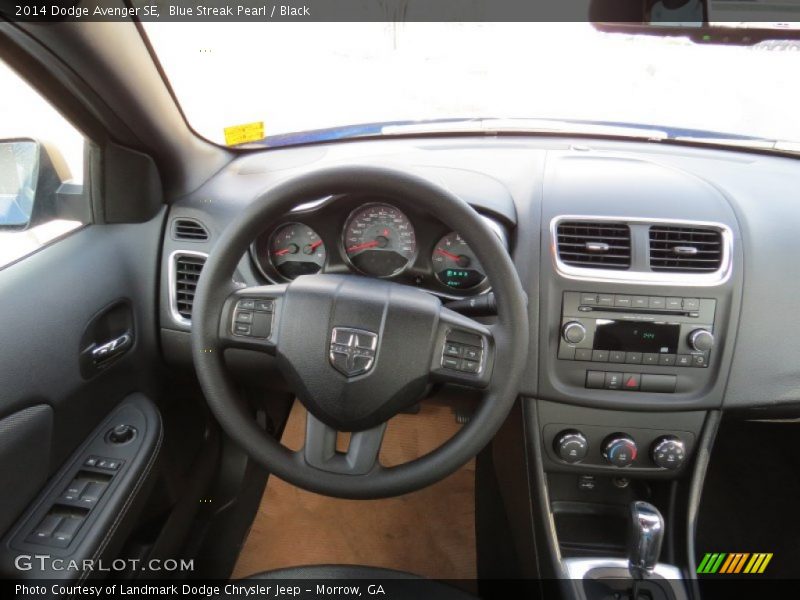 Blue Streak Pearl / Black 2014 Dodge Avenger SE