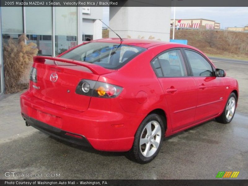 Velocity Red Mica / Black/Red 2005 Mazda MAZDA3 s Sedan