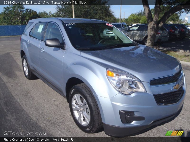 Silver Topaz Metallic / Jet Black 2014 Chevrolet Equinox LS
