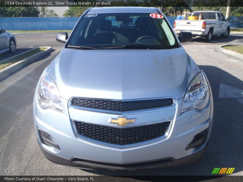 Silver Topaz Metallic / Jet Black 2014 Chevrolet Equinox LS