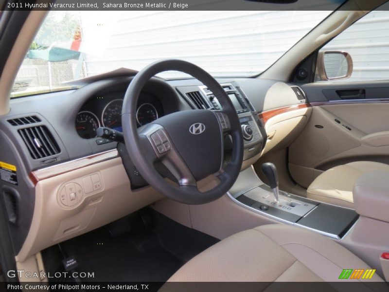 Sahara Bronze Metallic / Beige 2011 Hyundai Veracruz Limited