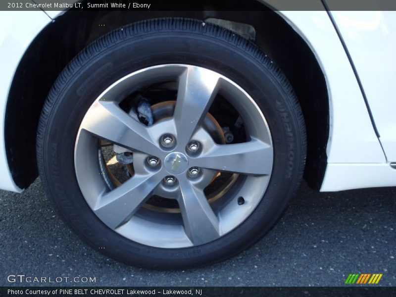 Summit White / Ebony 2012 Chevrolet Malibu LT