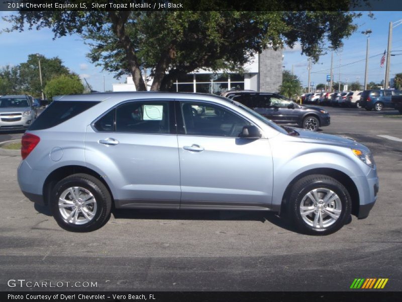 Silver Topaz Metallic / Jet Black 2014 Chevrolet Equinox LS