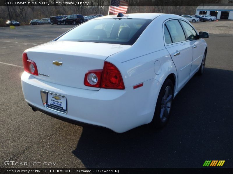 Summit White / Ebony 2012 Chevrolet Malibu LT