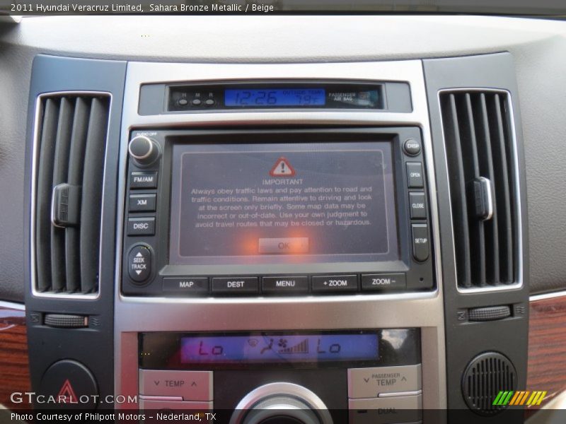 Sahara Bronze Metallic / Beige 2011 Hyundai Veracruz Limited