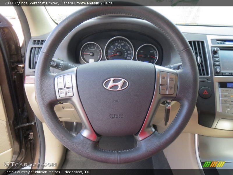 Sahara Bronze Metallic / Beige 2011 Hyundai Veracruz Limited
