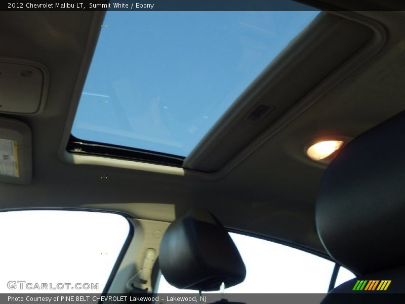 Summit White / Ebony 2012 Chevrolet Malibu LT