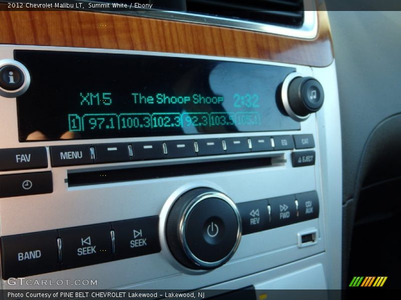 Summit White / Ebony 2012 Chevrolet Malibu LT