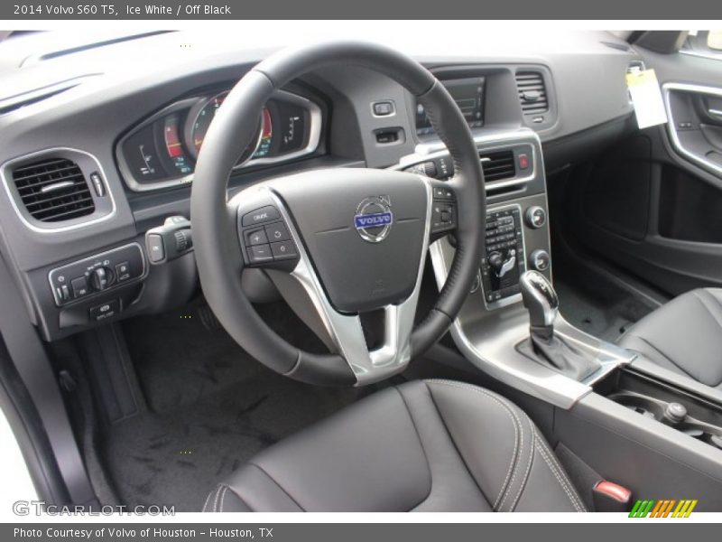 Ice White / Off Black 2014 Volvo S60 T5