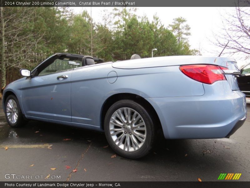 Crystal Blue Pearl / Black/Pearl 2014 Chrysler 200 Limited Convertible