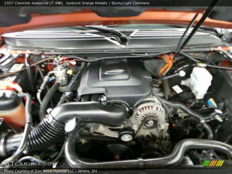 Sunburst Orange Metallic / Ebony/Light Cashmere 2007 Chevrolet Avalanche LT 4WD