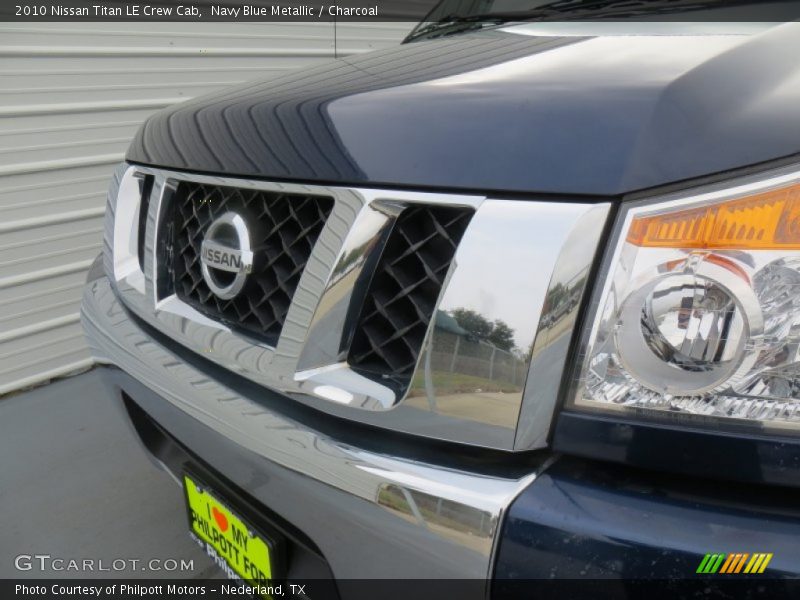 Navy Blue Metallic / Charcoal 2010 Nissan Titan LE Crew Cab