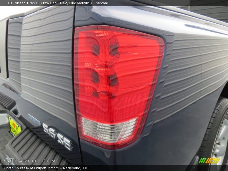 Navy Blue Metallic / Charcoal 2010 Nissan Titan LE Crew Cab