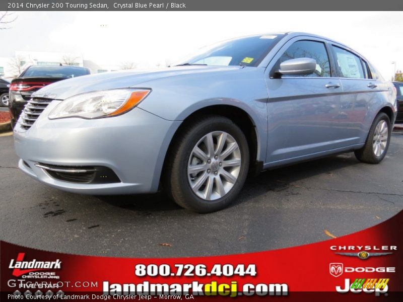 Crystal Blue Pearl / Black 2014 Chrysler 200 Touring Sedan