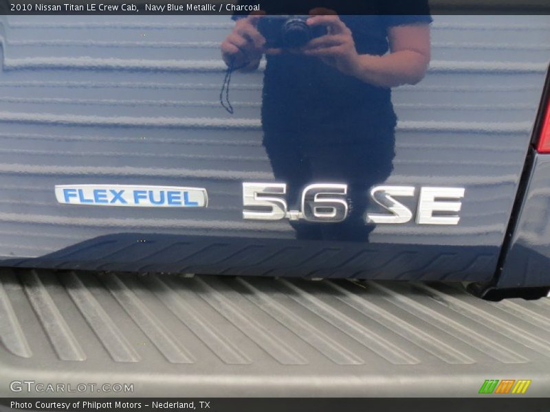 Navy Blue Metallic / Charcoal 2010 Nissan Titan LE Crew Cab