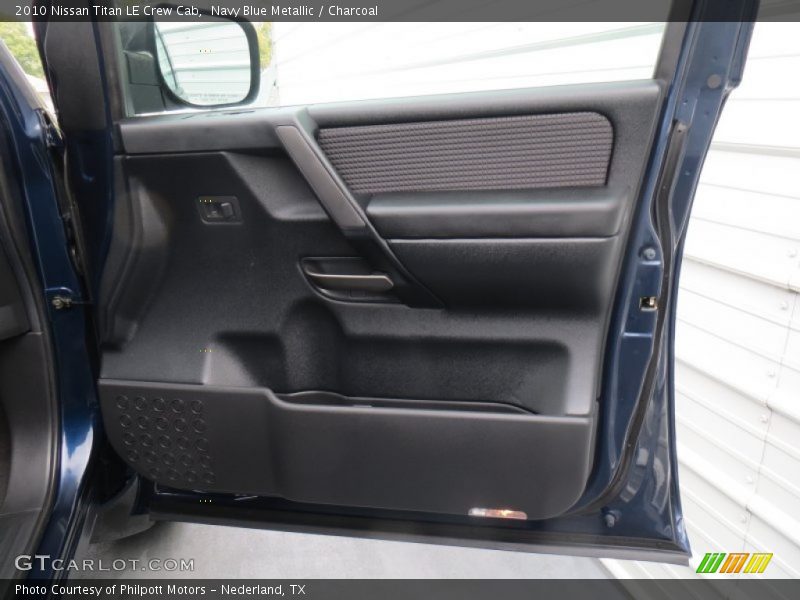 Navy Blue Metallic / Charcoal 2010 Nissan Titan LE Crew Cab