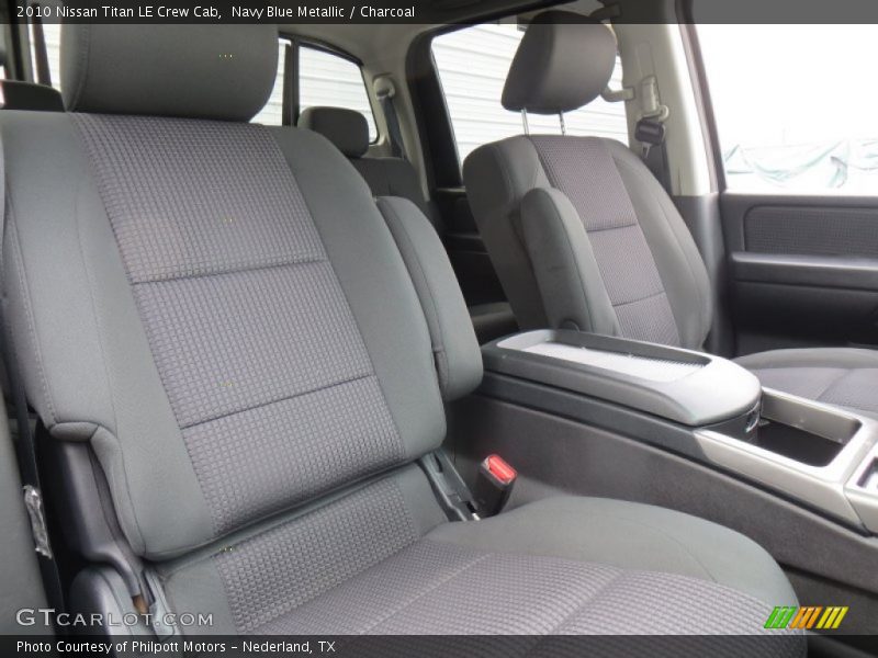 Navy Blue Metallic / Charcoal 2010 Nissan Titan LE Crew Cab