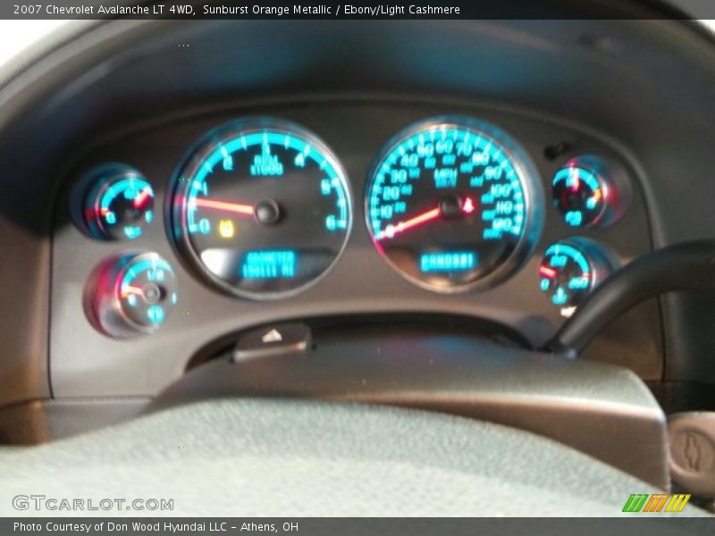 Sunburst Orange Metallic / Ebony/Light Cashmere 2007 Chevrolet Avalanche LT 4WD