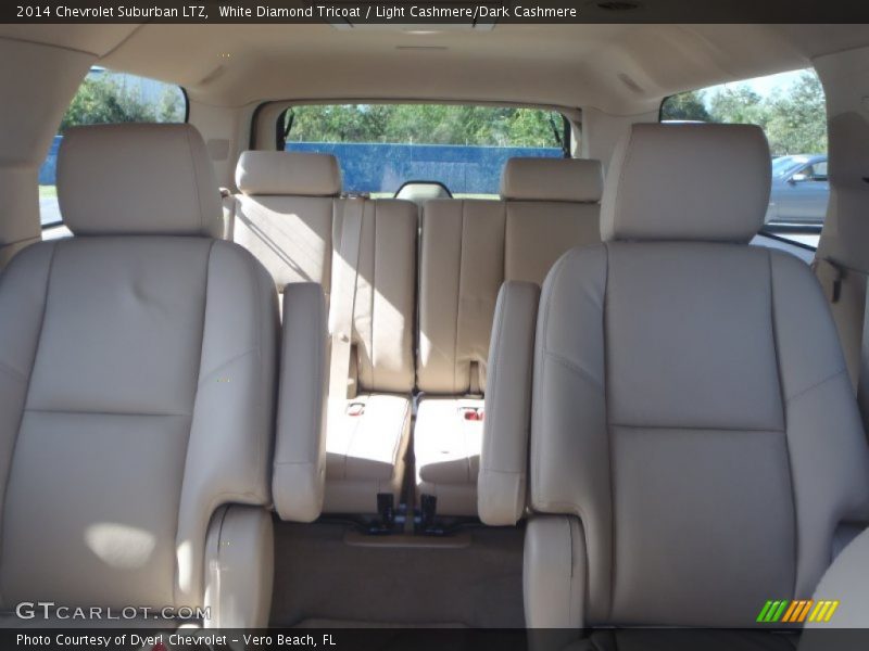 White Diamond Tricoat / Light Cashmere/Dark Cashmere 2014 Chevrolet Suburban LTZ