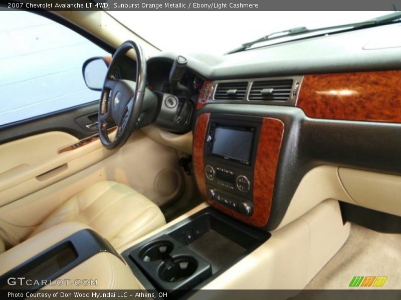 Sunburst Orange Metallic / Ebony/Light Cashmere 2007 Chevrolet Avalanche LT 4WD