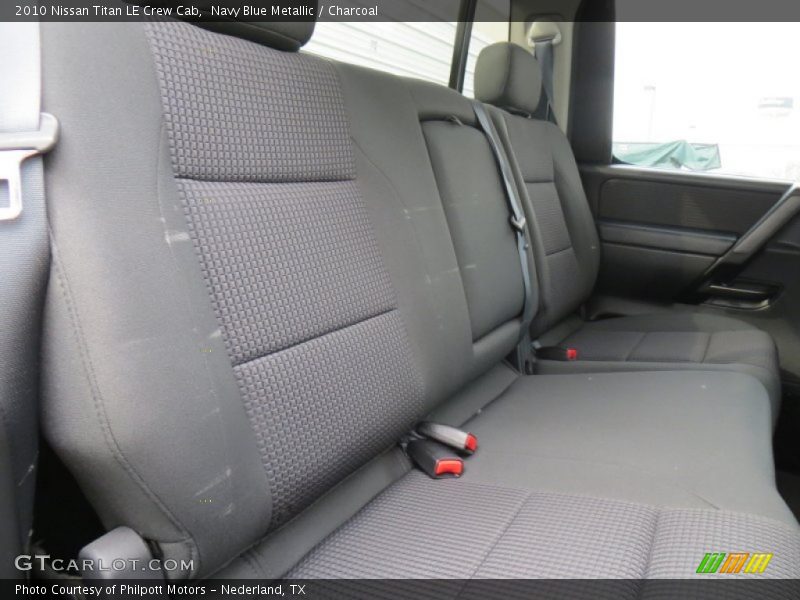 Navy Blue Metallic / Charcoal 2010 Nissan Titan LE Crew Cab
