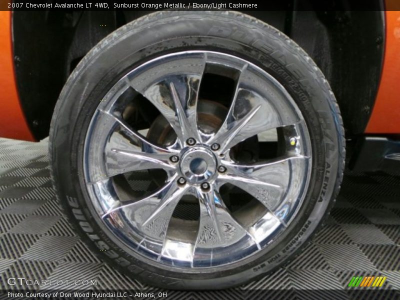 Sunburst Orange Metallic / Ebony/Light Cashmere 2007 Chevrolet Avalanche LT 4WD