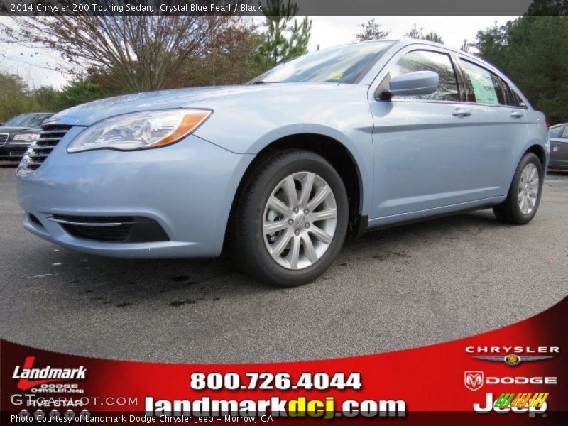 Crystal Blue Pearl / Black 2014 Chrysler 200 Touring Sedan