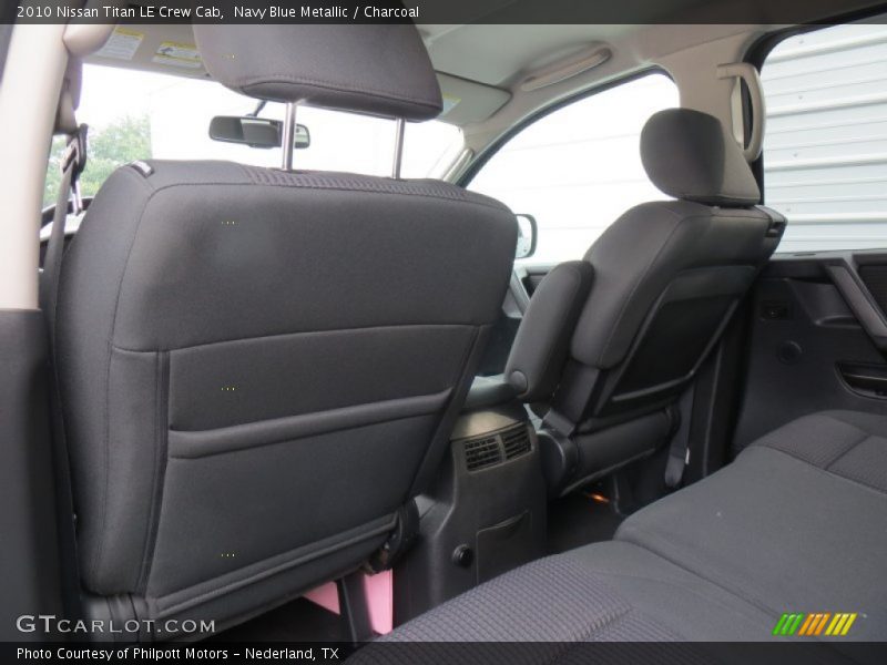 Navy Blue Metallic / Charcoal 2010 Nissan Titan LE Crew Cab